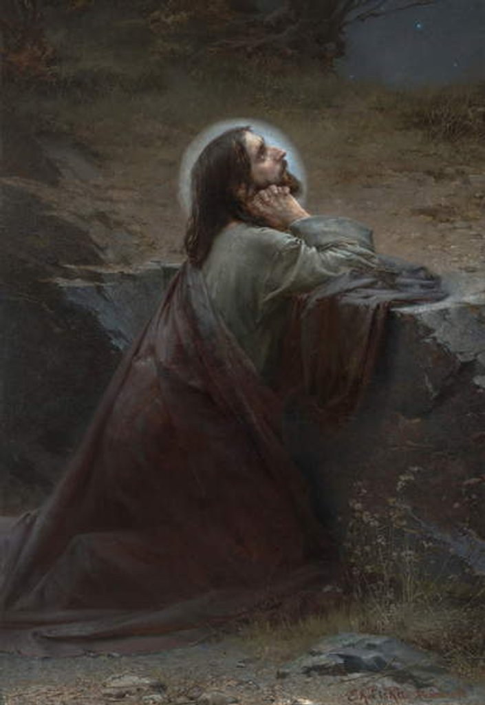 Detail of Christ on the Mount of Olives, 1886 by Emanuel Kresenc Liska