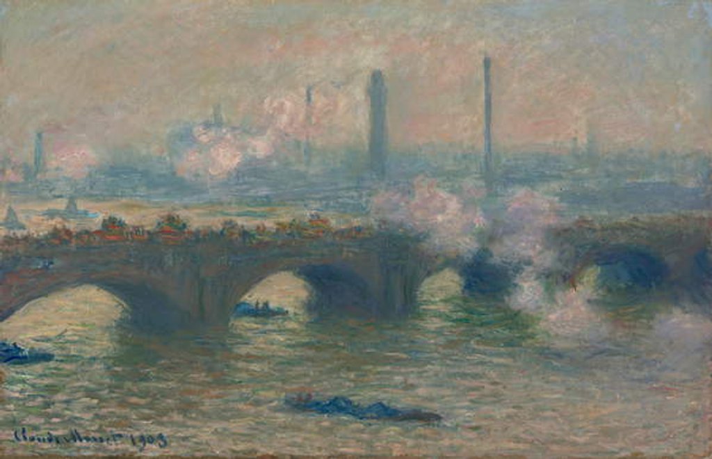 Detail of Waterloo Bridge, Gray Day, 1903 by Claude Monet