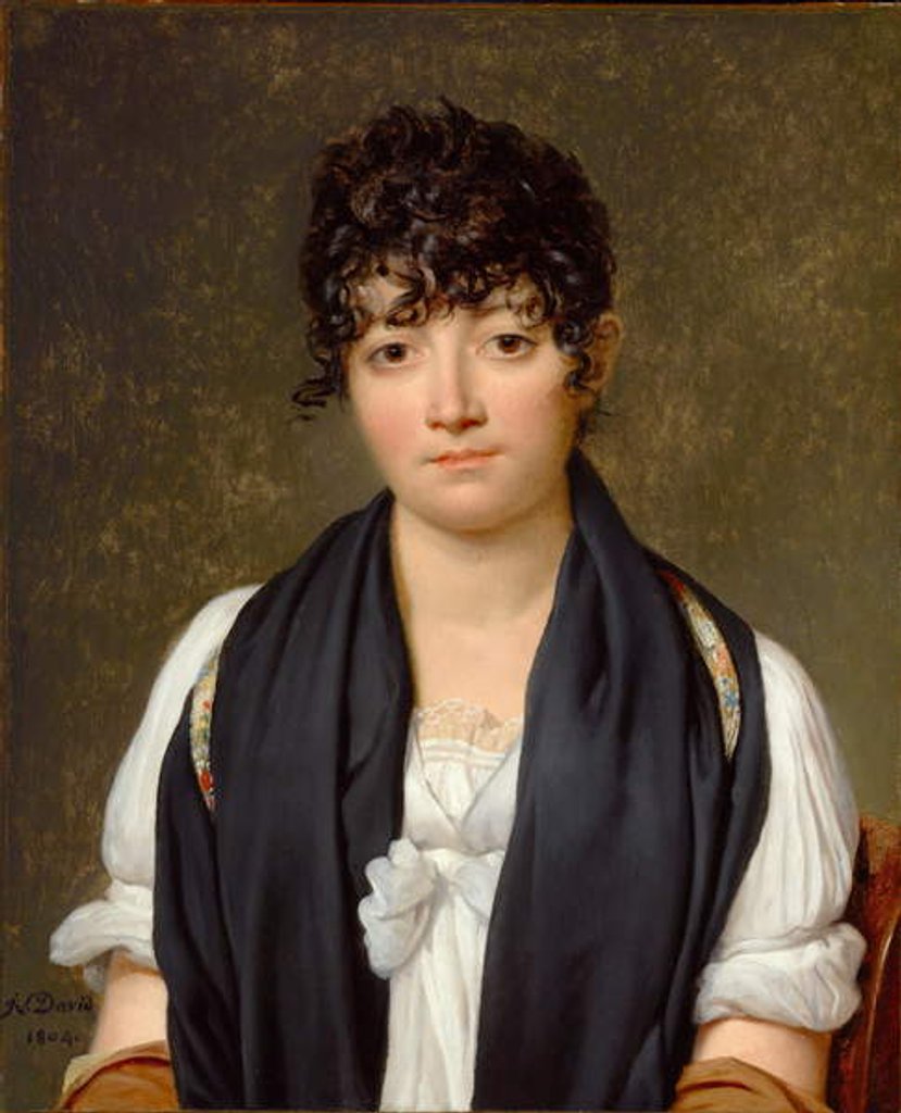 Detail of Portrait of Suzanne Le Peletier de Saint-Fargeau, 1804 by Jacques Louis David
