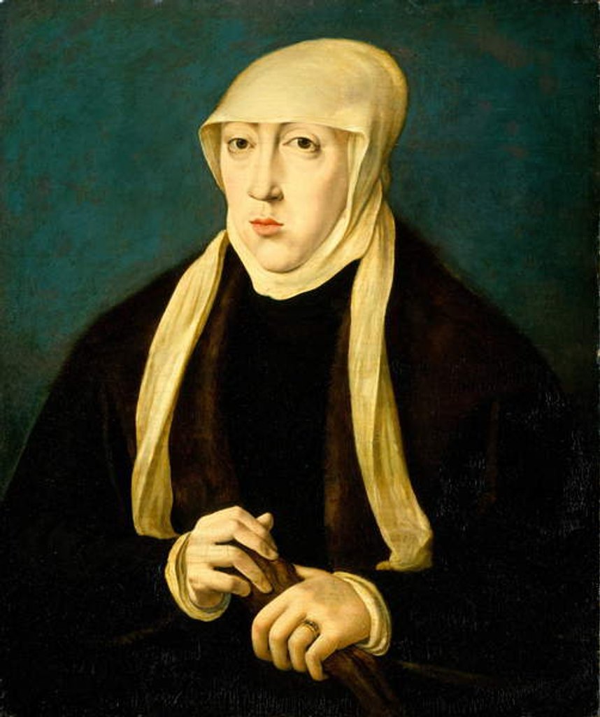 Detail of Mary, Queen of Hungary by Jan Cornelisz (after) Vermeyen