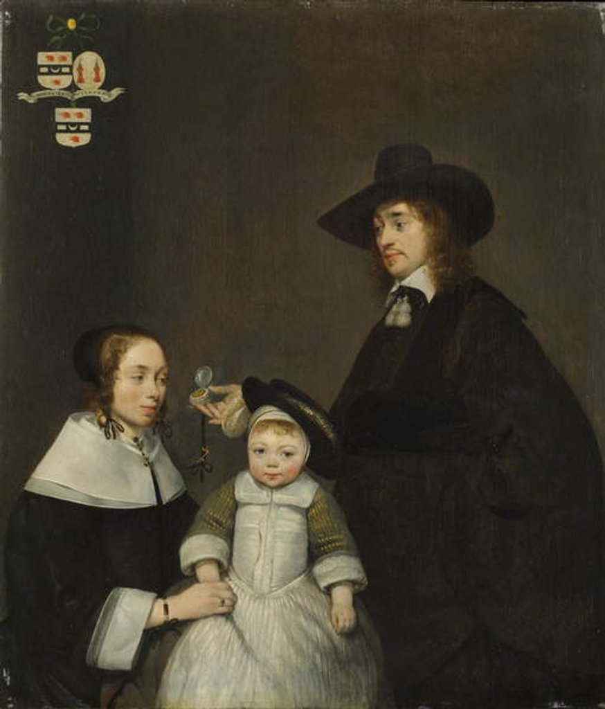 Detail of The Van Moerkerken Family, c.1653-54 by Gerard ter Borch or Terborch