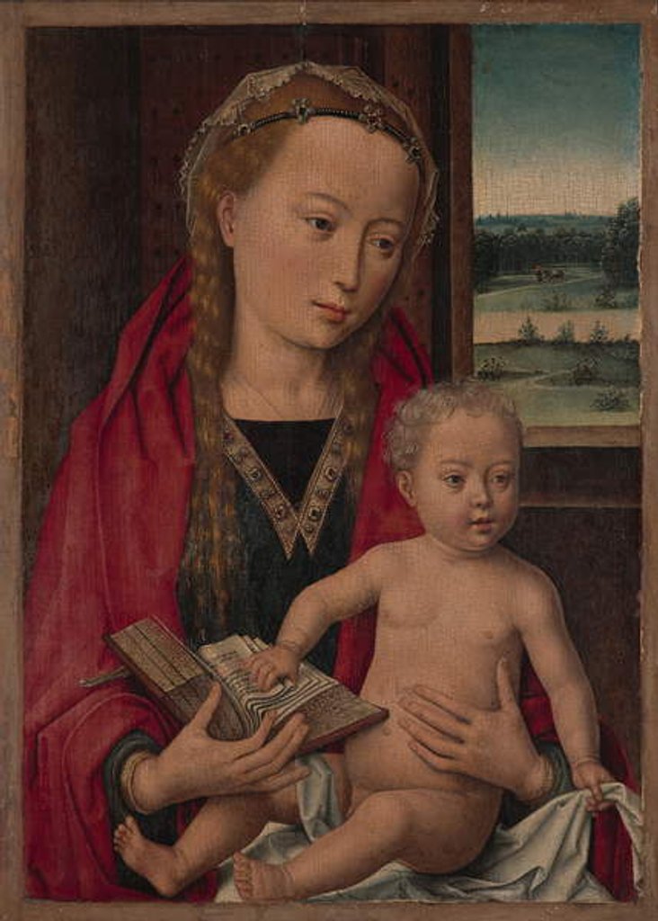 Detail of Virgin and Child, c.1490-94 by Hans (school of) Memling