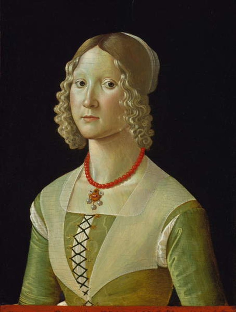 Detail of Selvaggia Sassetti, c.1487-88 by Davide Ghirlandaio