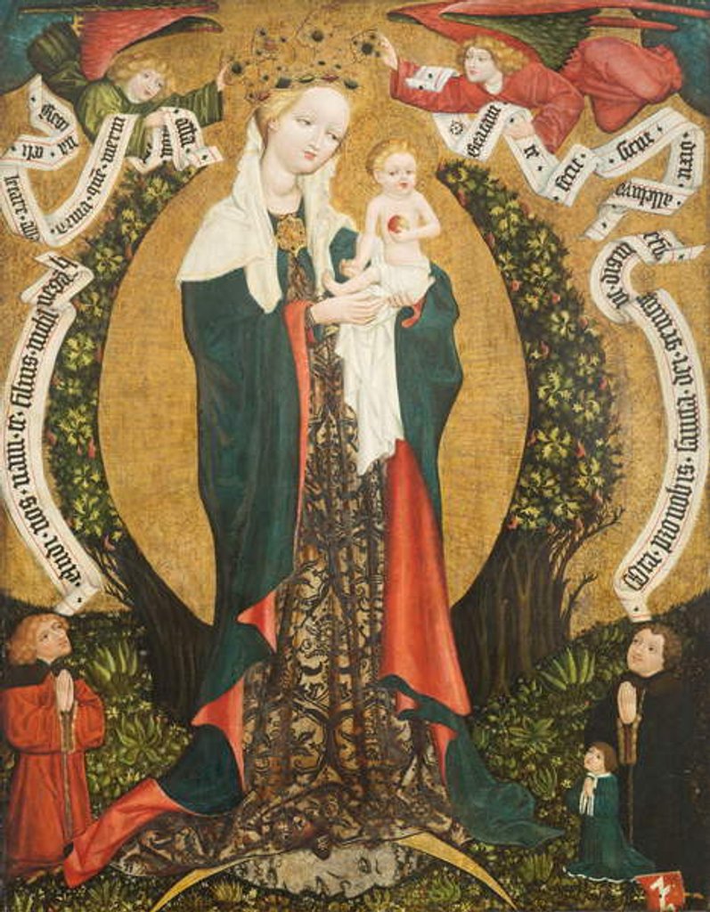 Detail of Virgin and Child on a Crescent Moon from Deštná, c.1450 by Bohemian School