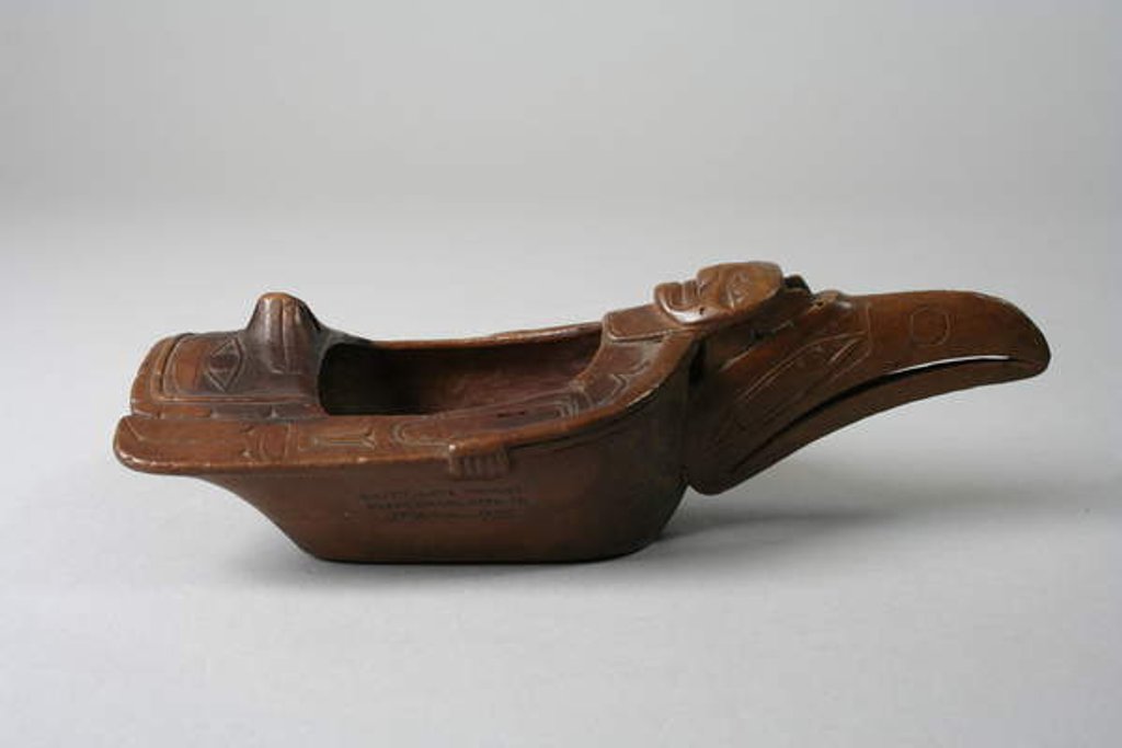 Detail of Raven Bowl, c.1870 by Haida