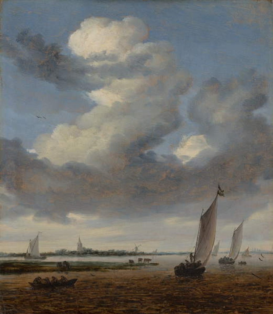 Detail of View of Beverwijk from the Wijkermeer, 1661 by Salomon van Ruisdael or Ruysdael