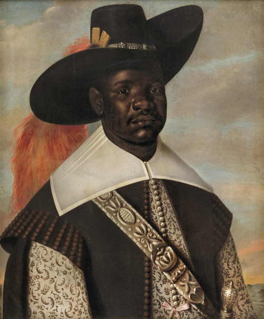 Detail of Don Miguel de Castro, Emissary of Kongo, c.1643 by Jasper Becx