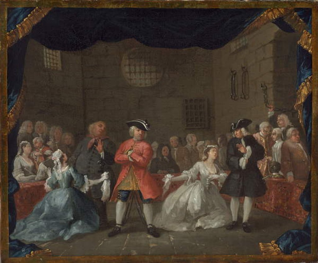 Detail of A Scene from The Beggar's Opera, 1728-29 by William Hogarth