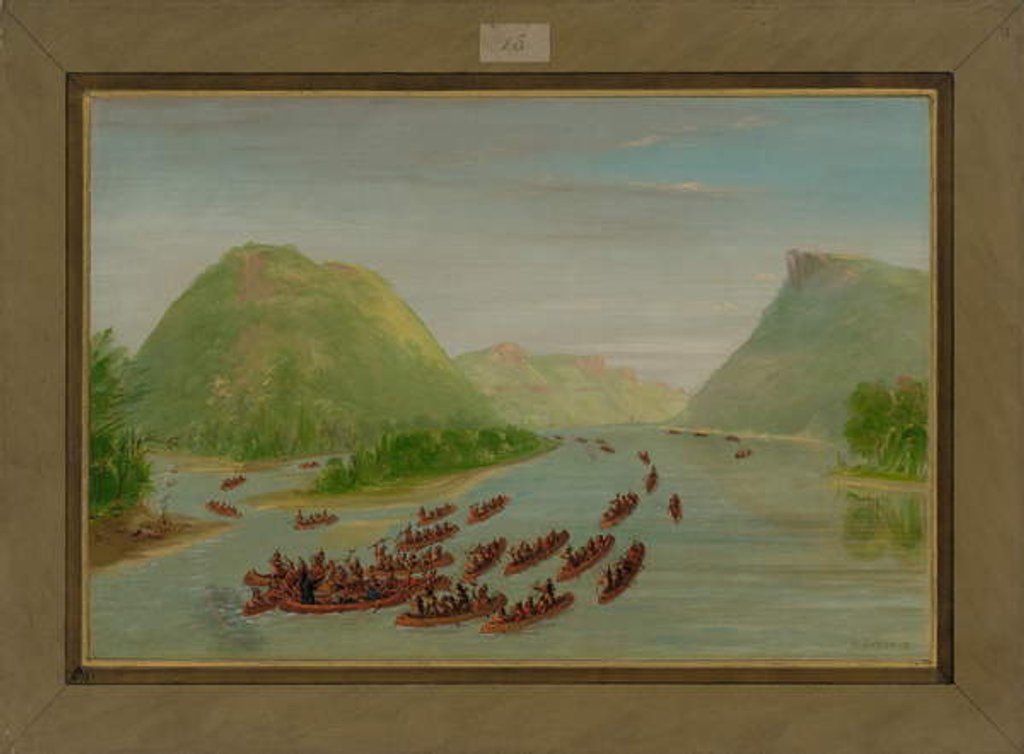 Detail of Father Hennepin and Two Companions Made Prisoners by the Sioux, April 1680, 1847-48 by George Catlin