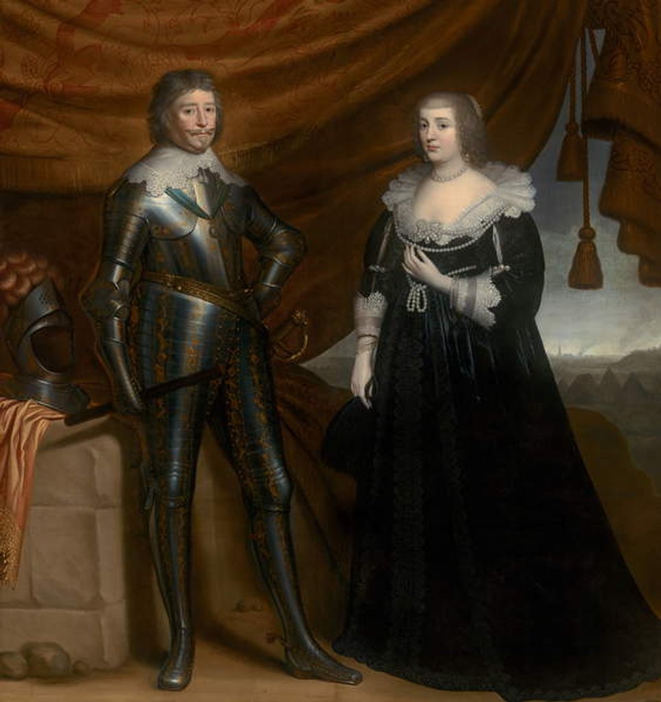 Detail of Frederik Hendrik and Amalia of Solms-Braunfels, c.1637-8 by Gerrit van Honthorst
