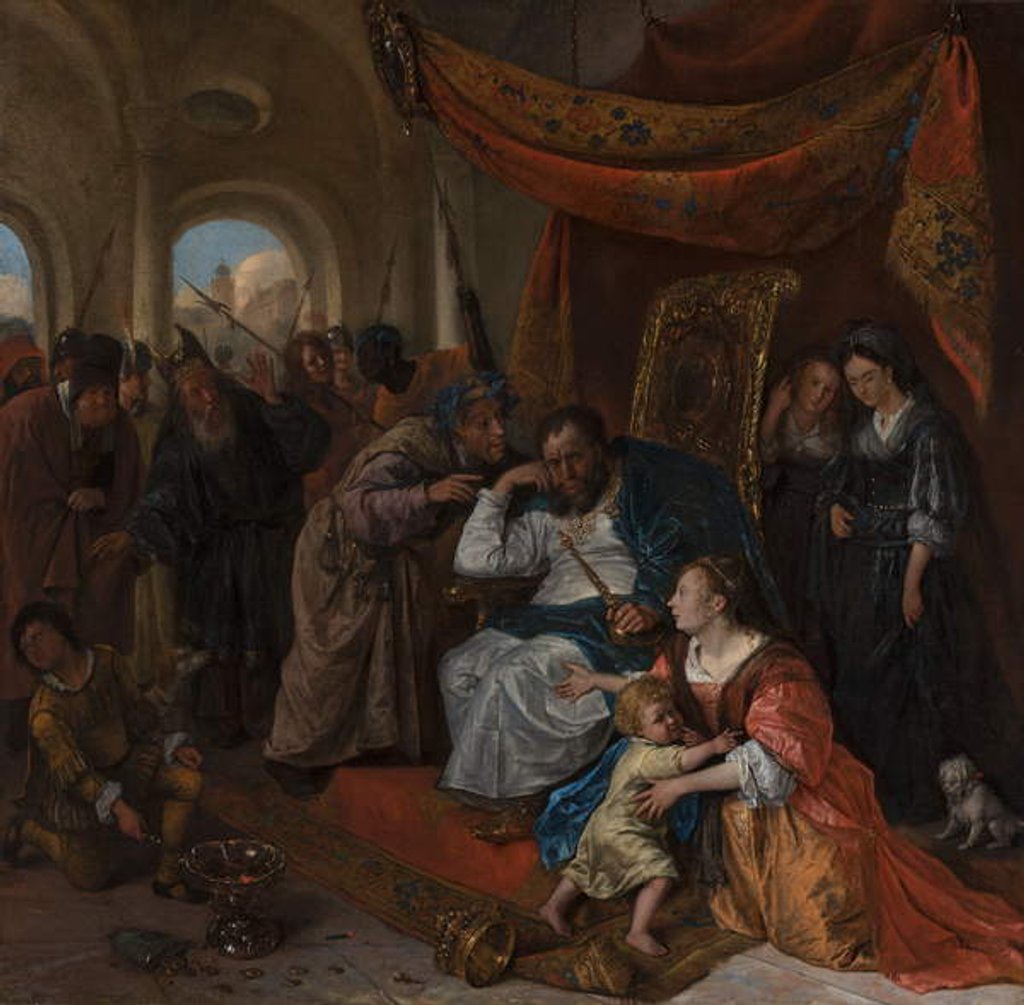 Detail of Moses and Pharaoh's Crown, c.1670 by Jan Havicksz. Steen