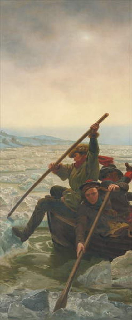 Detail of Washington Crossing the Delaware River, 25th December 1776, 1851 by Emanuel Gottlieb Leutze