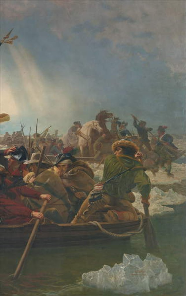 Detail of Washington Crossing the Delaware River, 25th December 1776, 1851 by Emanuel Gottlieb Leutze