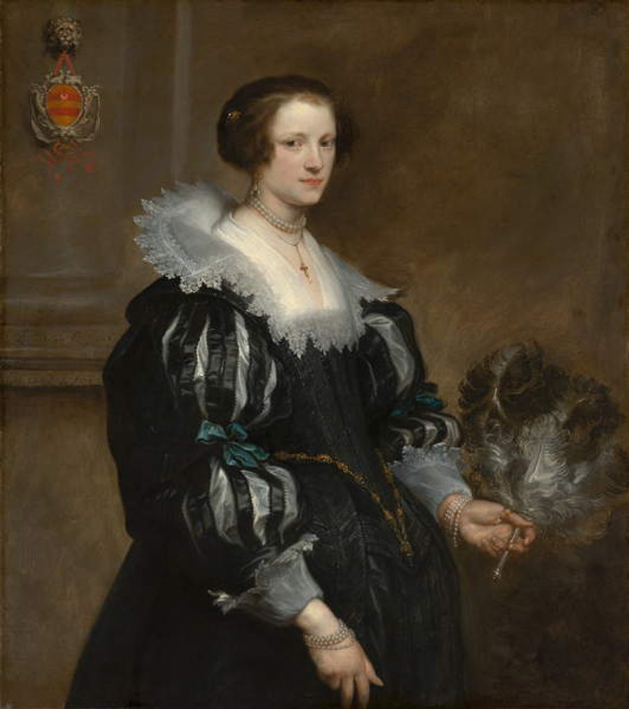 Detail of Portrait of Anna Wake, 1628 by Anthony van Dyck