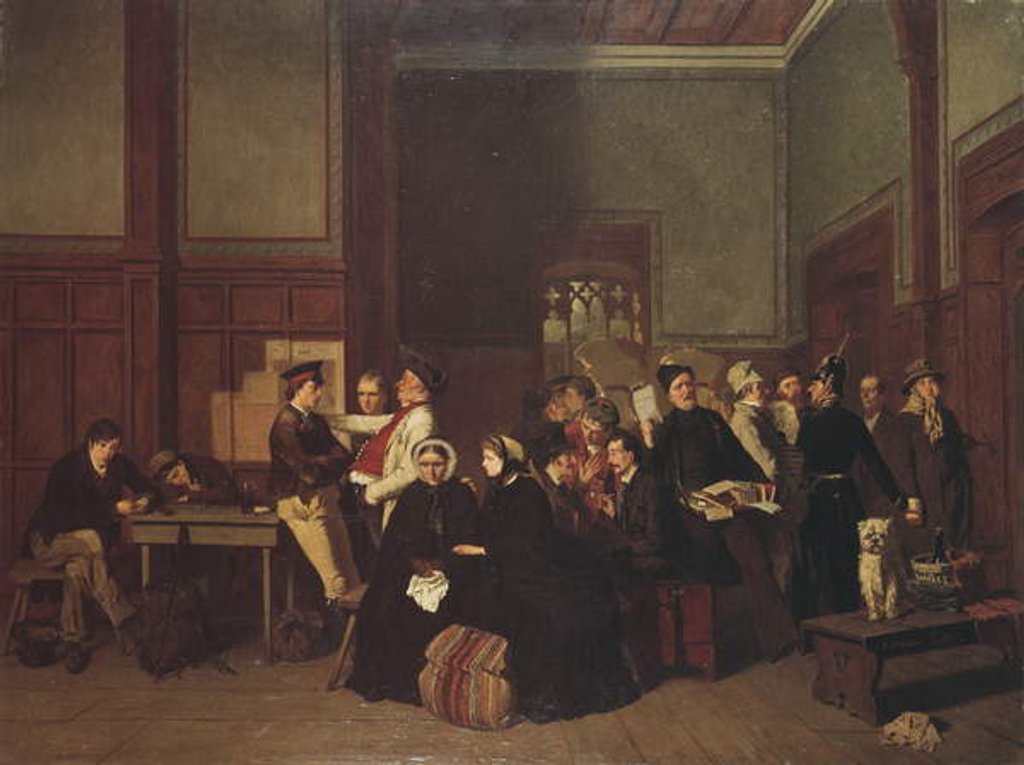 Detail of Third-Class Waiting-Room II, c.1865 by Carl-Hendrik d' Unker
