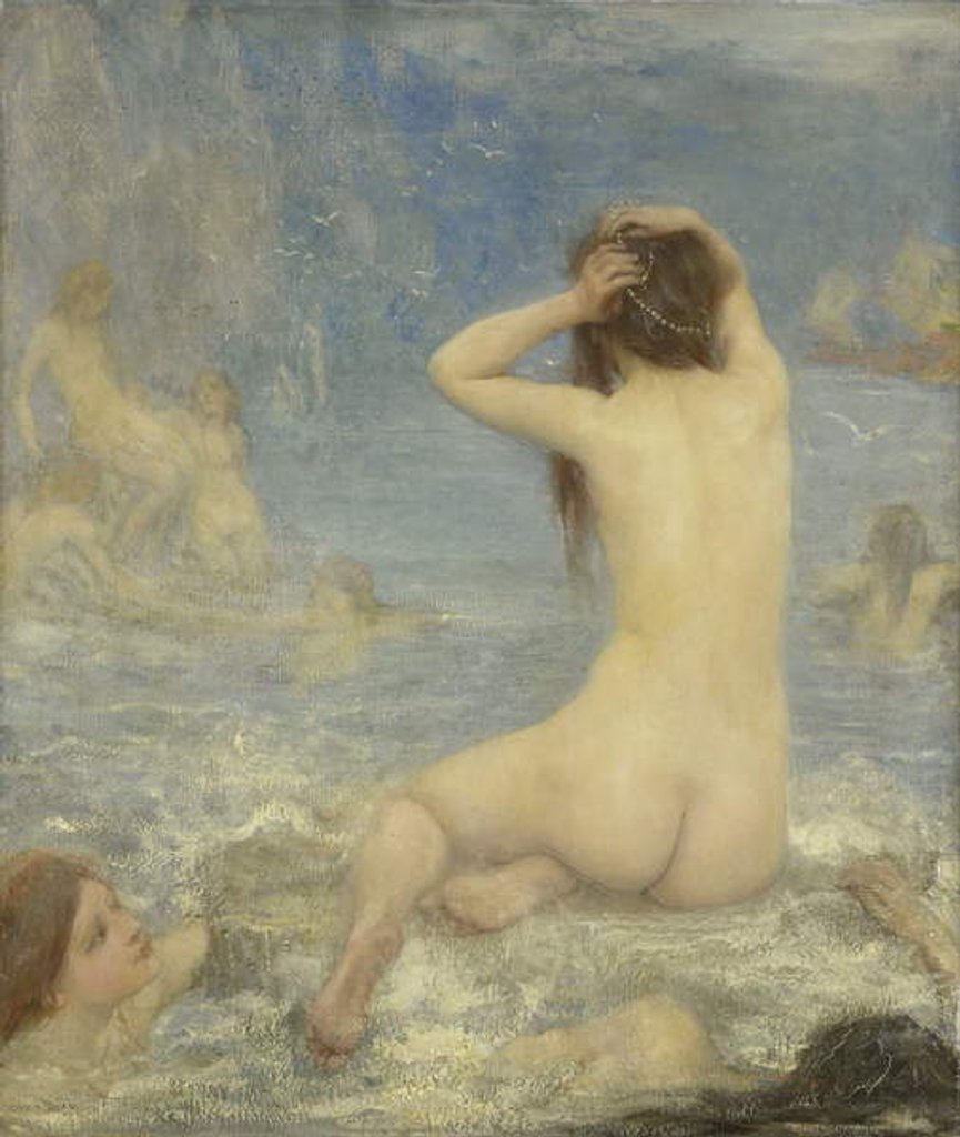 Detail of The Sirens, 1870-1910 by John Macallan Swan