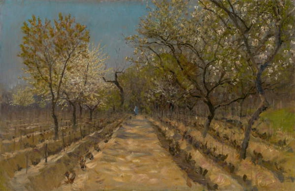 Detail of Vineyard, c.1890-95 by Laszlo Mednyanszky