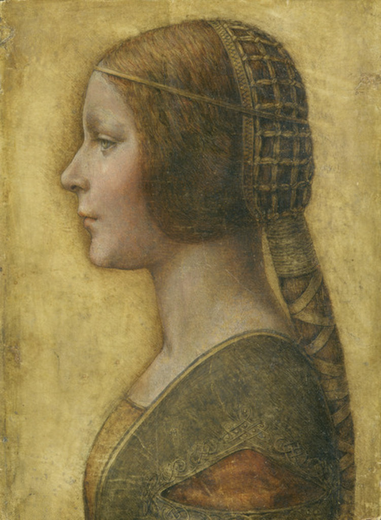 Detail of La Bella Principessa, 1495 by Leonardo da (attr.to) Vinci