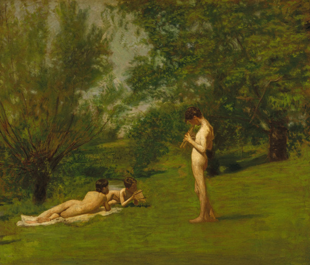 Detail of Arcadia, c.1883 by Thomas Cowperthwait Eakins