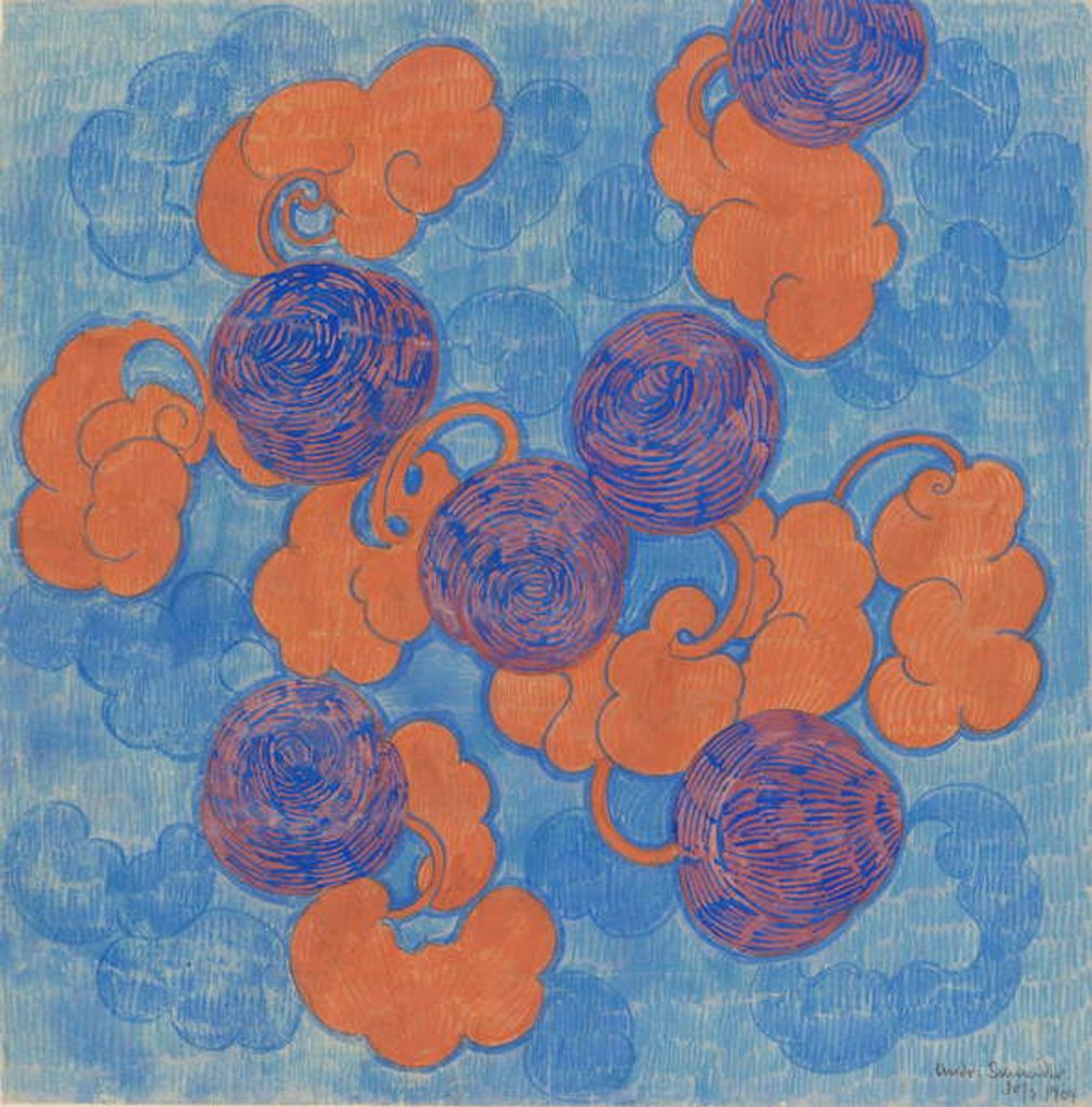 Detail of Pattern sheet, 1909 by Andreas Schneider