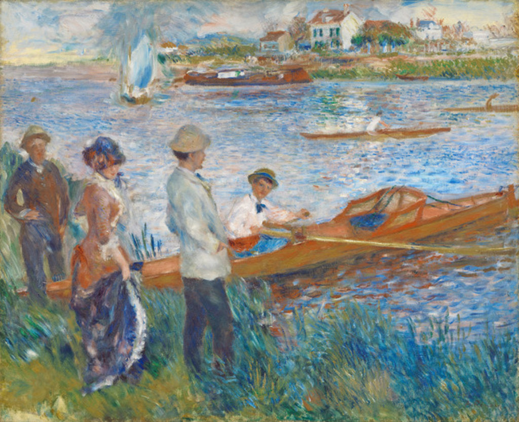 Detail of Oarsmen at Chatou, 1879 by Pierre Auguste Renoir