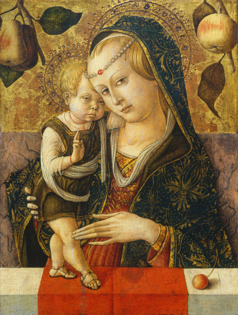 Detail of Madonna and Child, c. 1490 by Carlo Crivelli