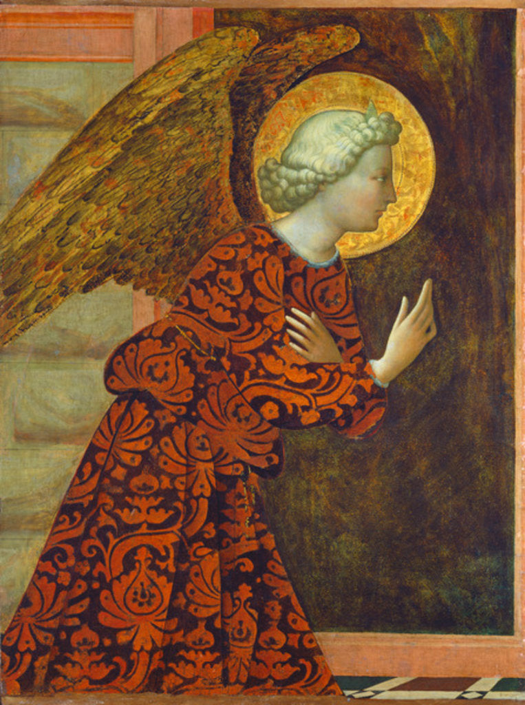 Detail of The Archangel Gabriel, c. 1430 by Tommaso Masolino da Panicale