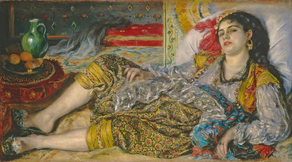 Detail of Odalisque, 1870 by Pierre Auguste Renoir