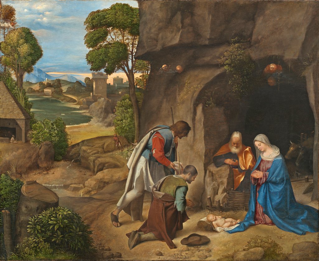 Detail of The Adoration of the Shepherds, 1505-10 by (1476/8-1510) Giorgione