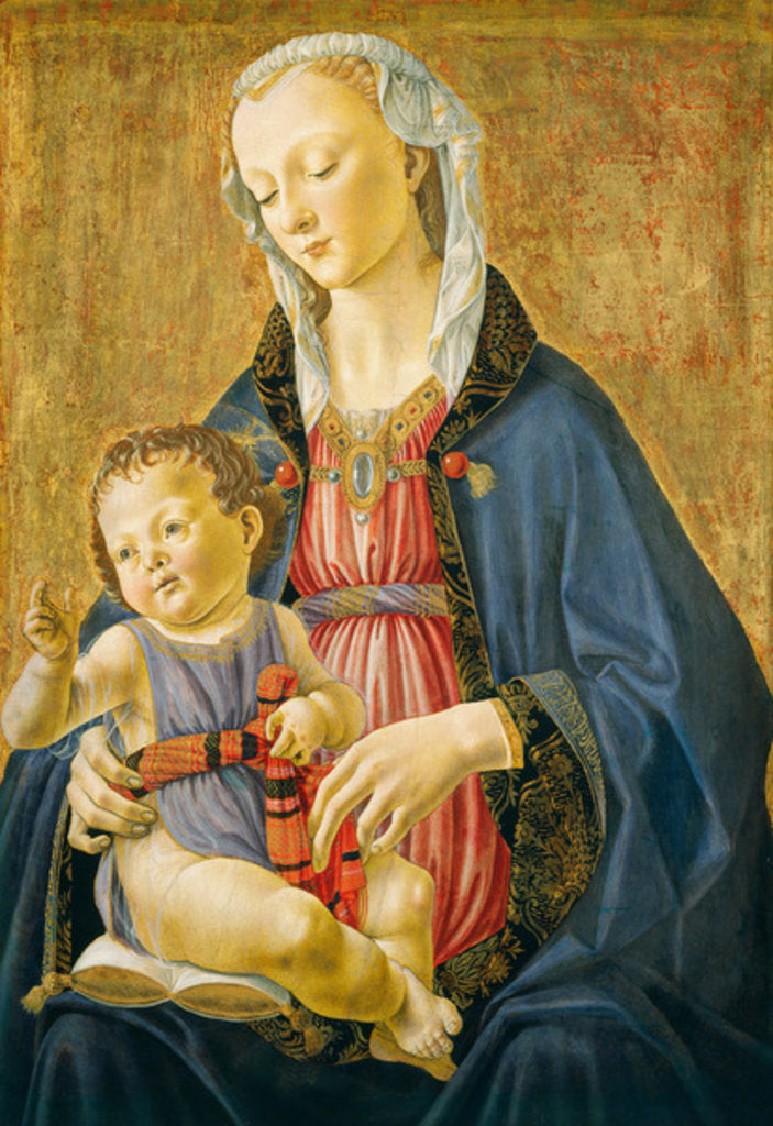 Detail of Madonna and Child, c. 1470- 75 by Domenico (1449-94) Ghirlandaio