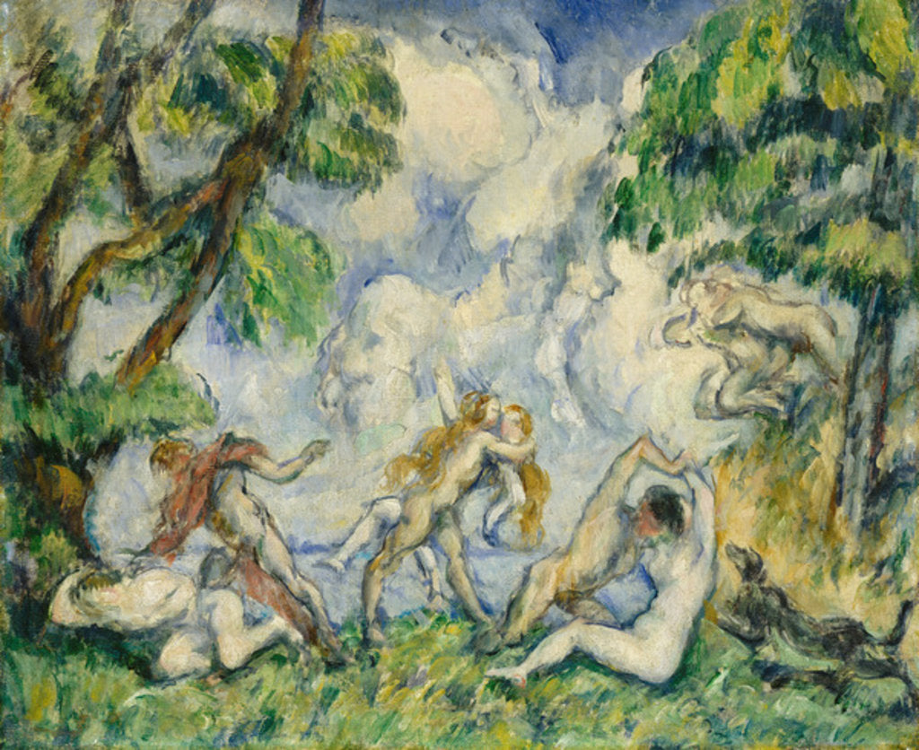Detail of The Battle of Love, c. 1880 by Paul Cezanne