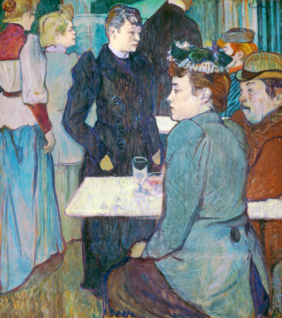 Detail of A Corner of the Moulin de la Galette, 1892 by Henri de Toulouse-Lautrec