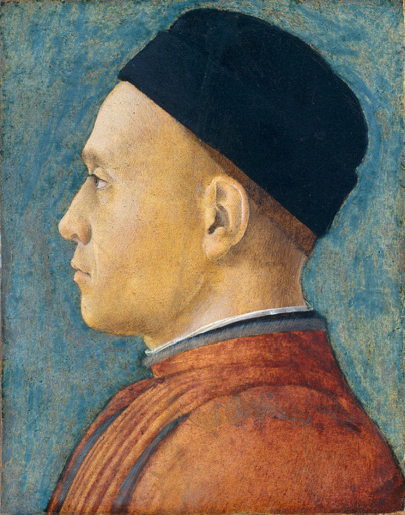Detail of Portrait of a Man, c. 1470 by Andrea Mantegna