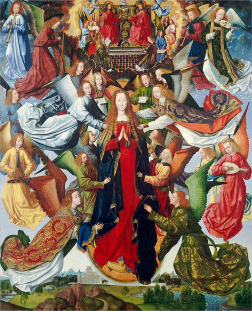 Detail of Mary, Queen of Heaven, c. 1485- 1500 by Master of the Legend of St. Lucy