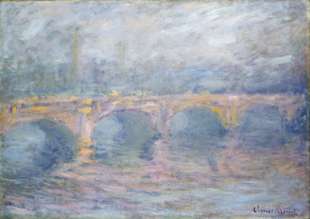 Detail of Waterloo Bridge, London, at Sunset, 1904 by Claude Monet