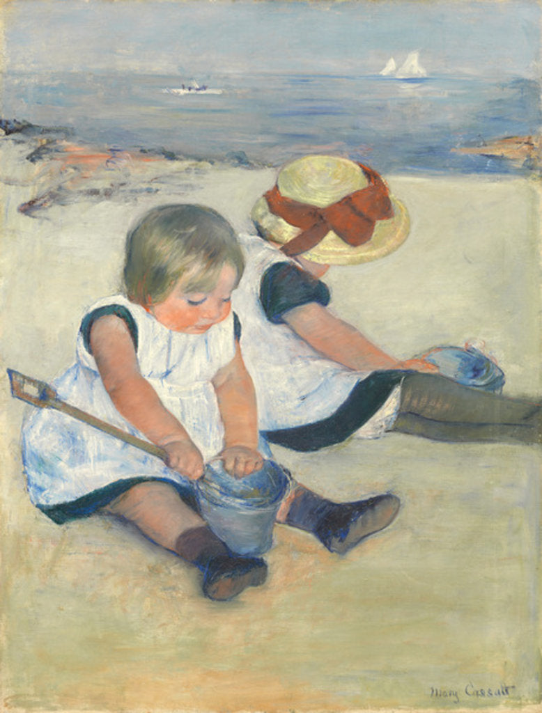 Detail of Children Playing on the Beach, 1884 by Mary Stevenson Cassatt