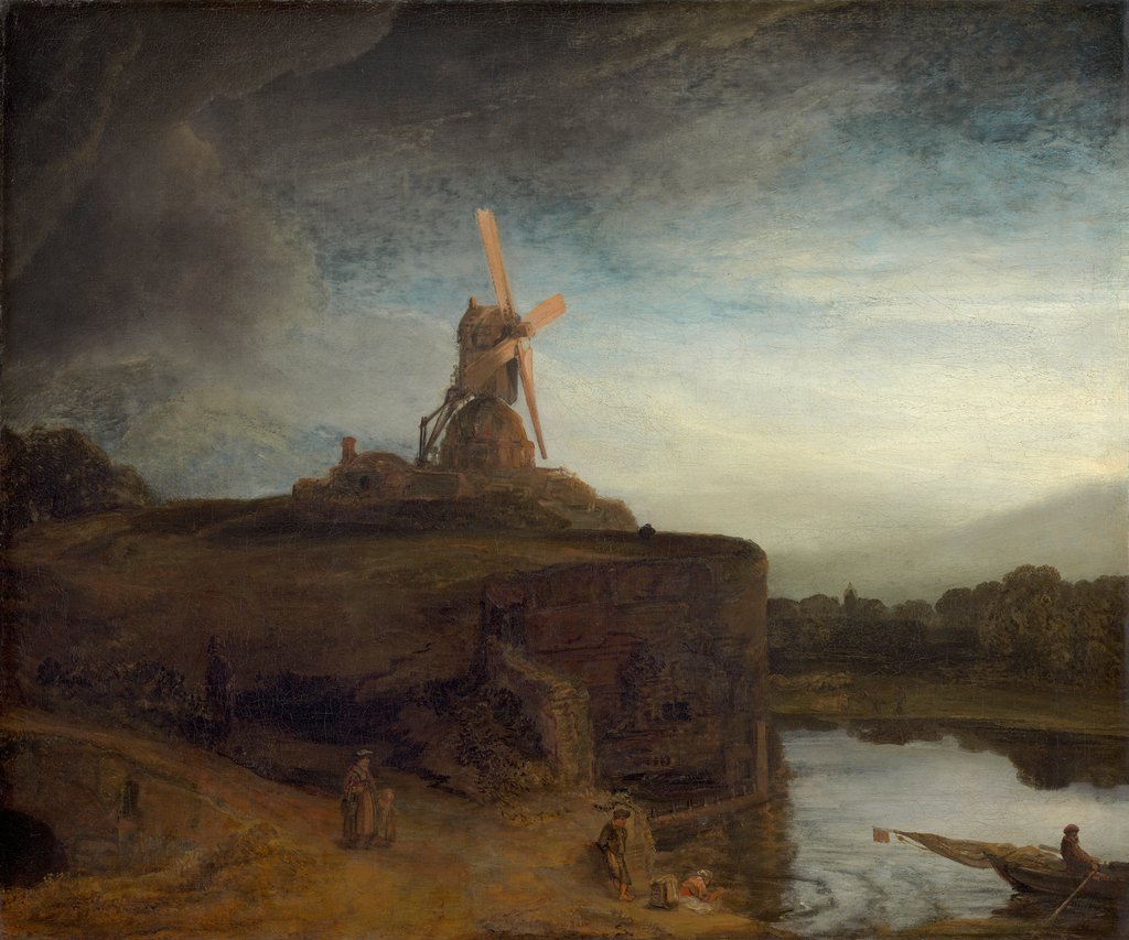 Detail of The Mill, 1645- 48 by Rembrandt Harmensz. van Rijn