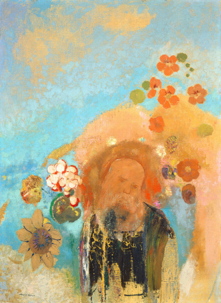 Detail of Evocation of Roussel, c. 1912 by Odilon Redon