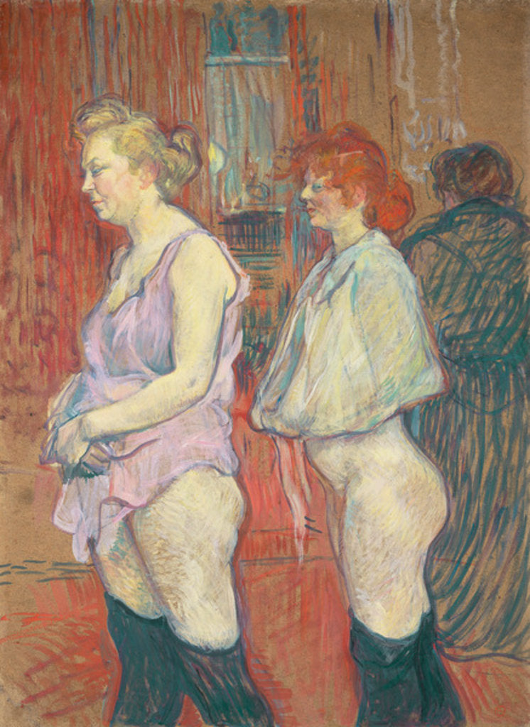 Detail of Rue des Moulins, 1894 by Henri de Toulouse-Lautrec
