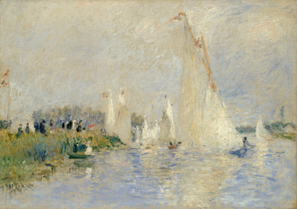 Detail of Regatta at Argenteuil, 1874 by Pierre Auguste Renoir