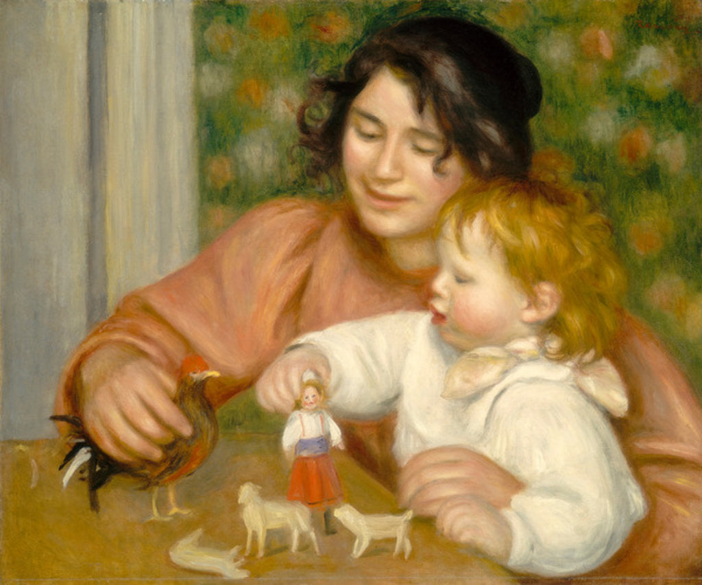 Detail of Child with Toys, Gabrielle and the Artist's son, Jean, 1895-96 by Pierre Auguste Renoir