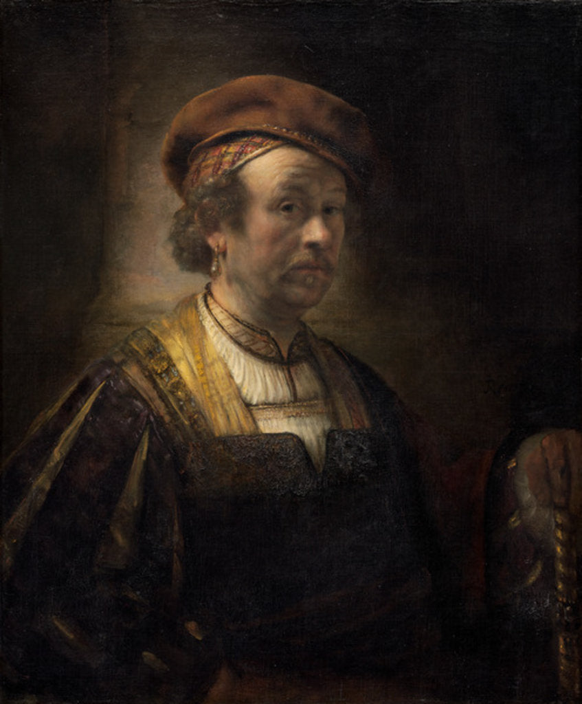 Detail of Portrait of Rembrandt, 1650 by (studio of) Rembrandt Harmensz. van Rijn