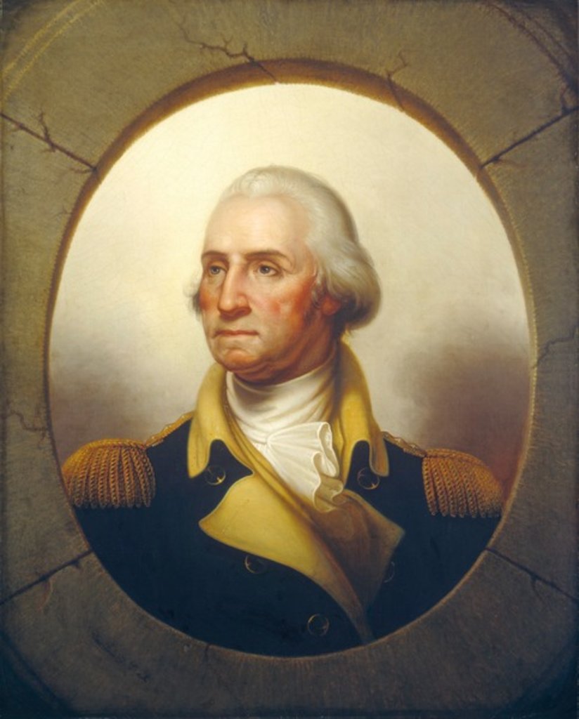 Detail of George Washington, c.1850 by Rembrandt Peale