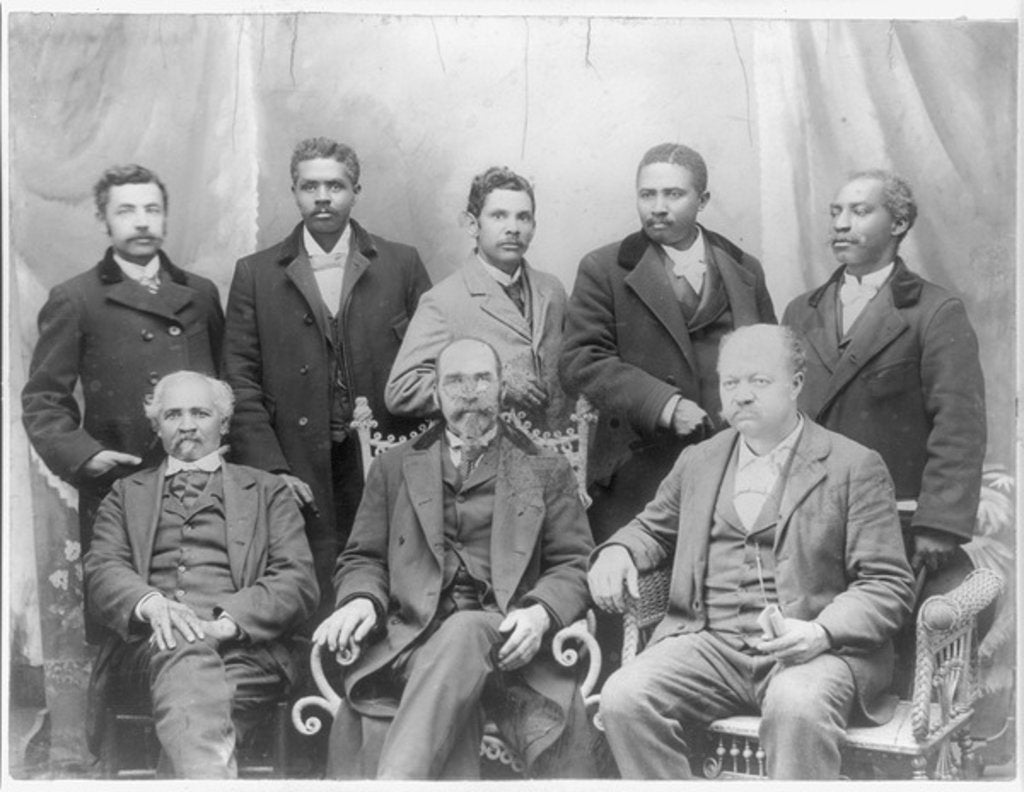 Detail of Board of directors of the Coleman Manufacturing Company, Concord, North Carolina, c.1899 by American Photographer