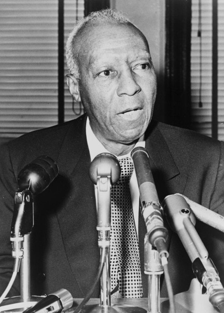 Detail of Asa Philip Randolph, 1964 by Anonymous