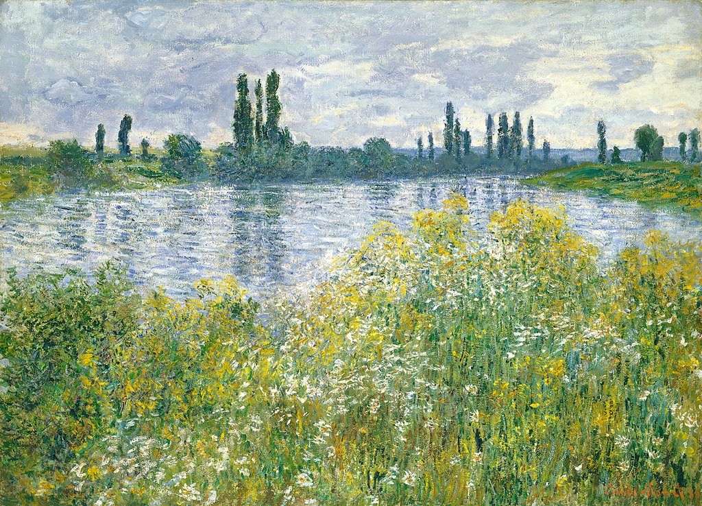 Detail of Banks of the Seine, Vetheuil, 1880 by Claude Monet