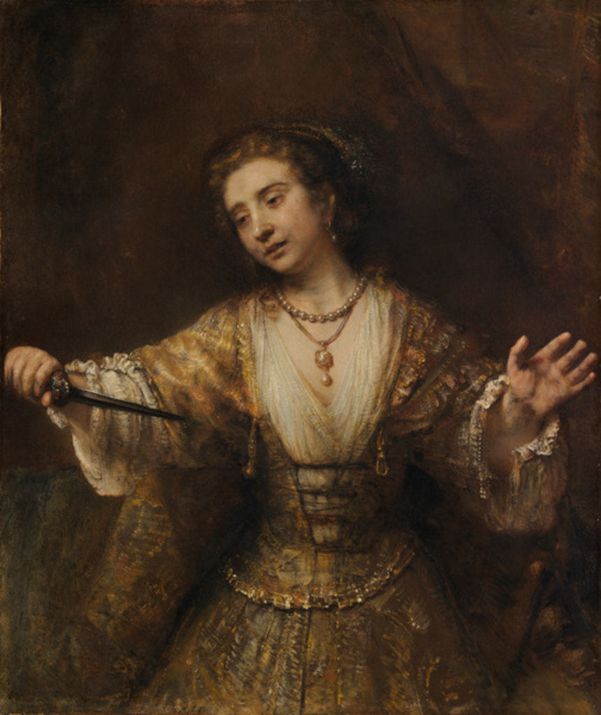 Detail of Lucretia, 1664 by Rembrandt Harmensz. van Rijn