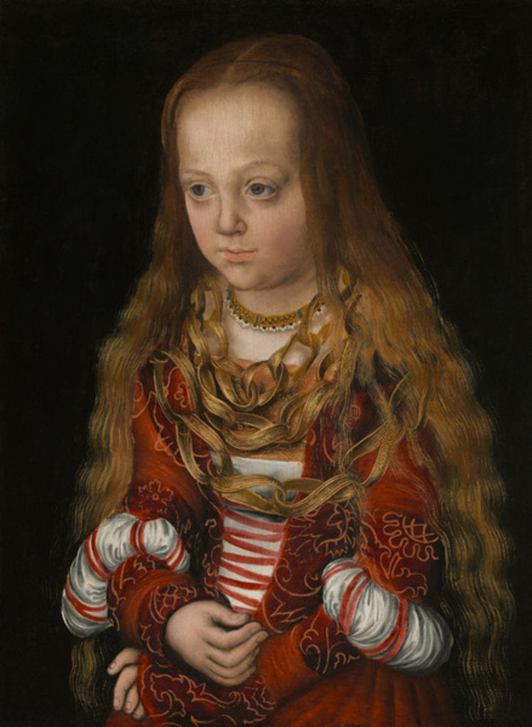 Detail of A Princess of Saxony, c.1517 by Lucas the Elder Cranach