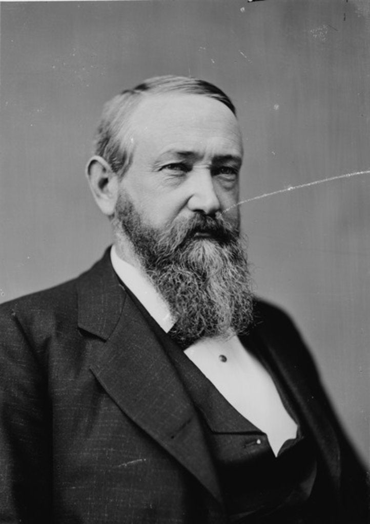 Detail of President Benjamin Harrison, c.1870-80 by American Photographer