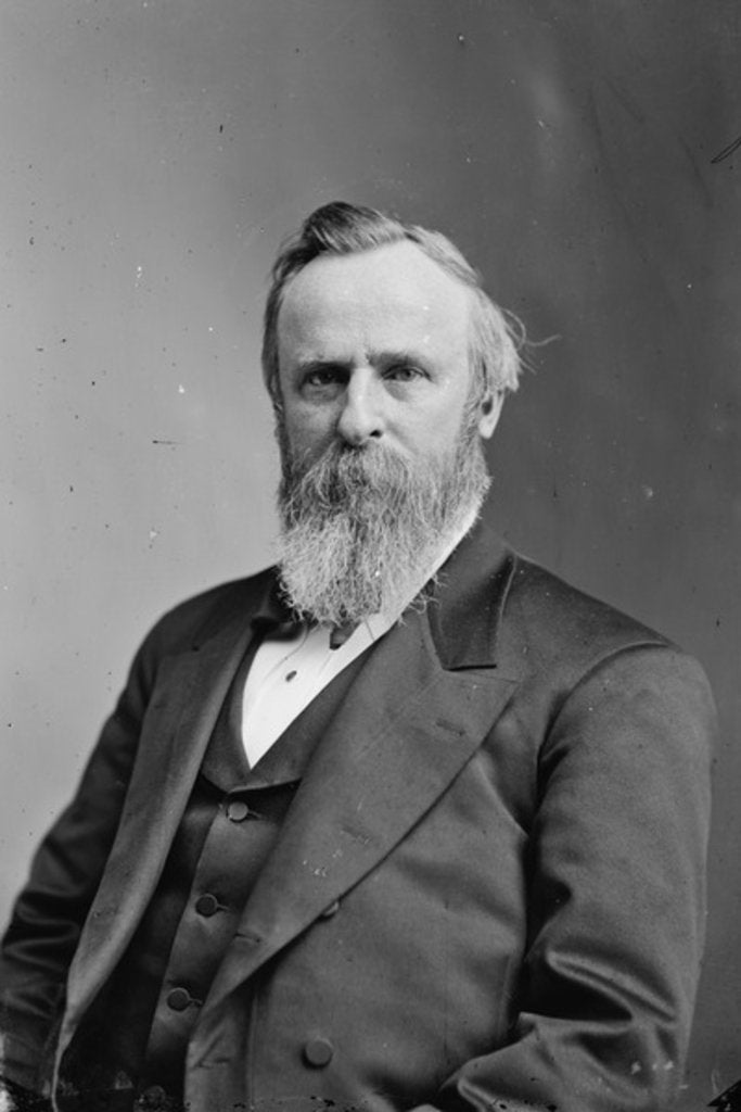 Detail of President Rutherford B. Hayes, c.1870-80 by American Photographer